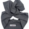 Turbante Grigio Design pois puro cotone  Made in Italy Fascia Capelli hairband