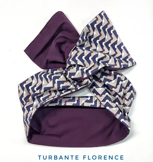 Turbante hairband Fashion in cotone fascia capelli design Florence made in Italy