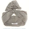 Turbante nocciola moro in lino made in Italy fascia capelli hairband