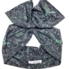 Turbante verdone Fashion in cotone fascia capelli design dark green grunge  hairband Made in Italy
