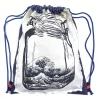 Zaino Sacca in tessuto cotone Light design Glass Wave made in Italy